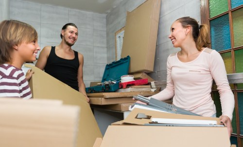 Removal Company Brixton sorting reusable and recyclable household items