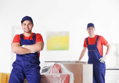 Student removals team working in Brixton near local residential streets