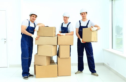 Organised boxes prepared for moving and storage in South London