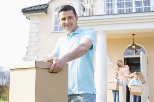 Careful packing of household items for a Brixton home relocation