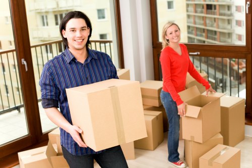 Local moving truck service handling a Brixton property relocation